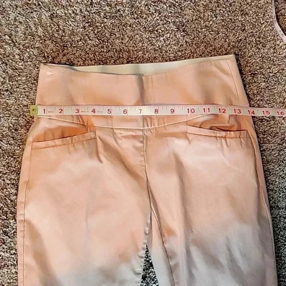 Apt 9 Petite Women's Pale Pink Pull On Stretch CAPRIS - Picture 5 of 10
